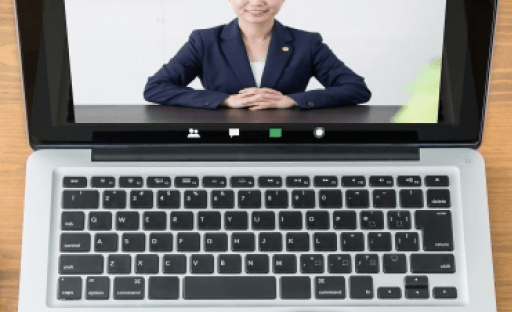 オンライン面談の様子